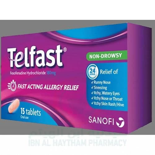 Telfast 180Mg Tablets 15'S