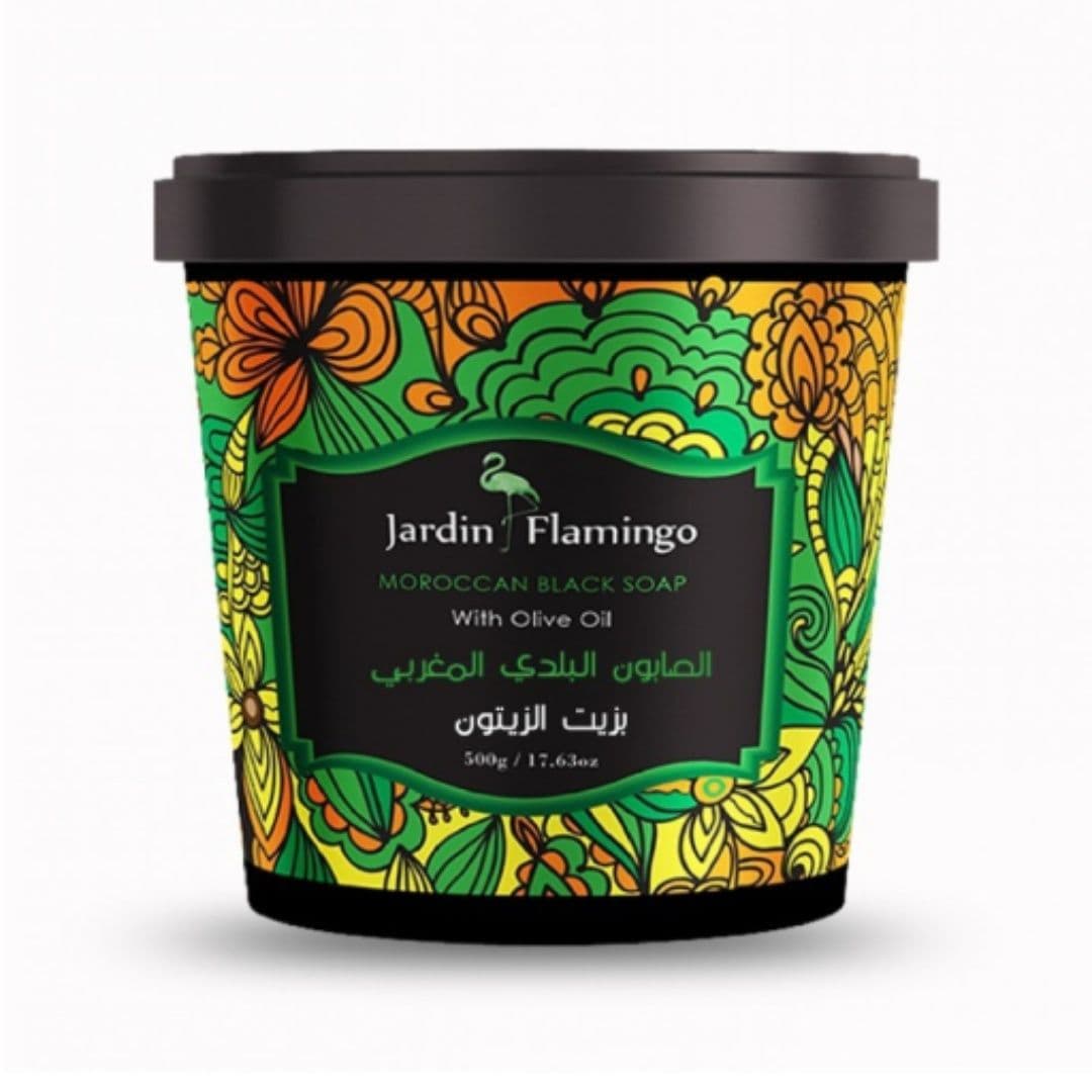 Jardin Flamingo Moroccan Black Soap 500G Olive