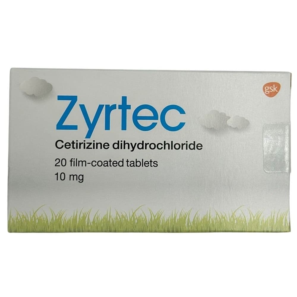 Zyrtec 10 Mg 20 Tablets