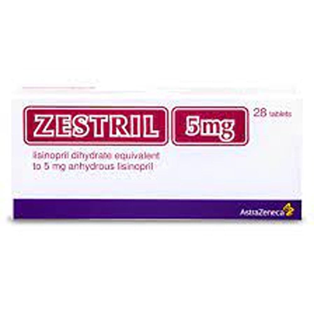 Zestril 5 Mg 28 Tablets