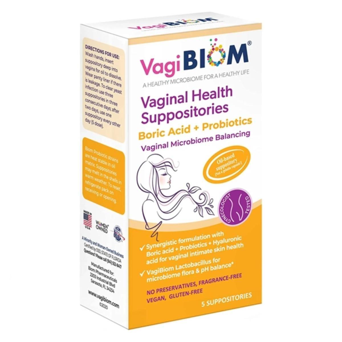 Vagibiom Boric Acid+Probiotics Supp. 5S