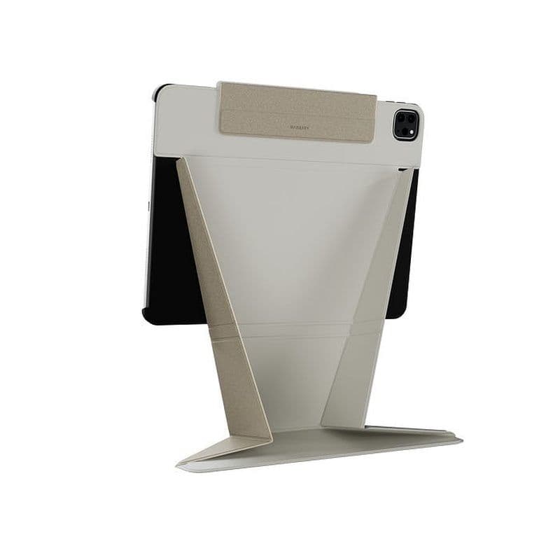 Mageasy Facet Folding Folio Case For Ipad Air 13", M2, Stain-Resistan, Gray Starlight