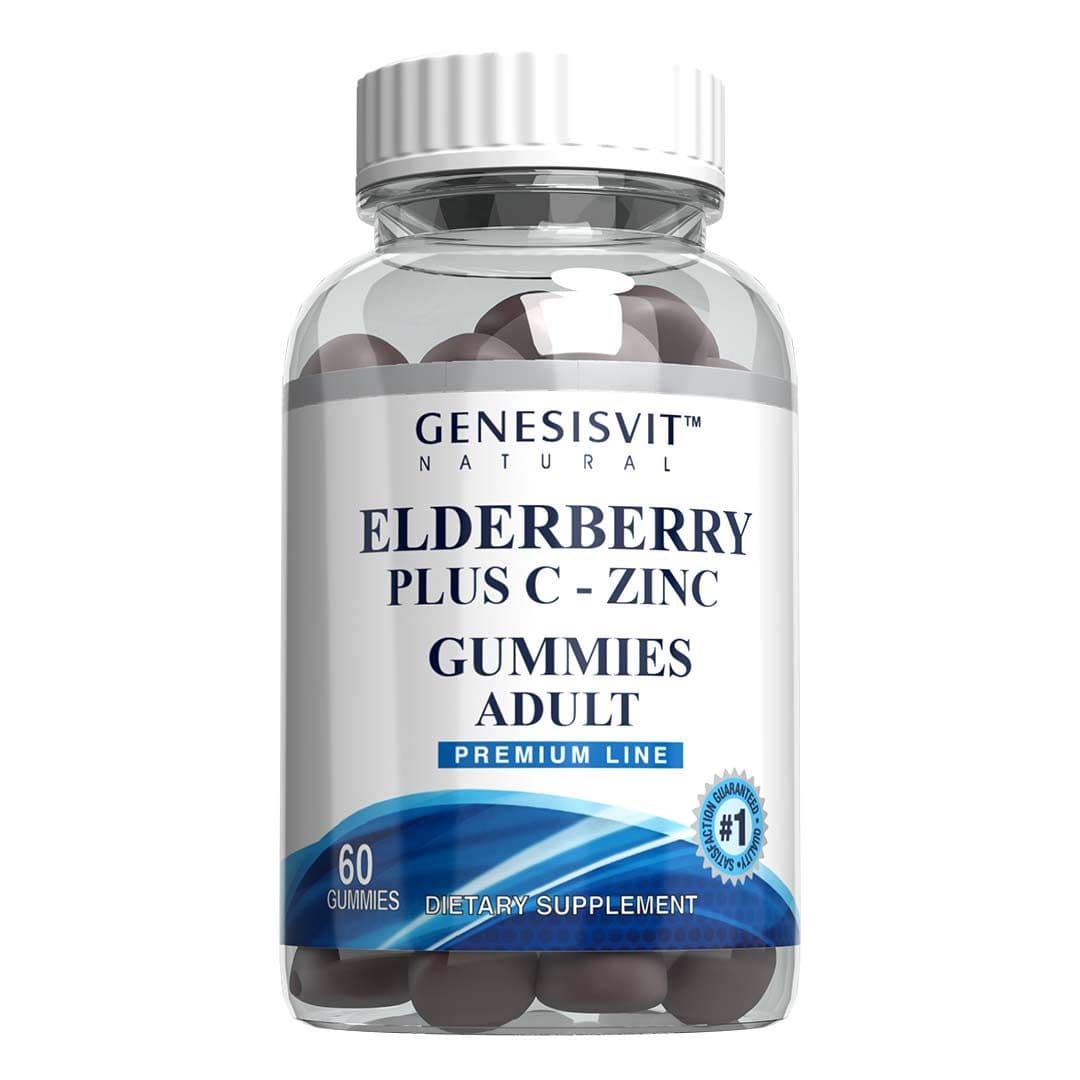 Genesisvit Elderberry Plus C – Zinc Adult Gummies 60PC