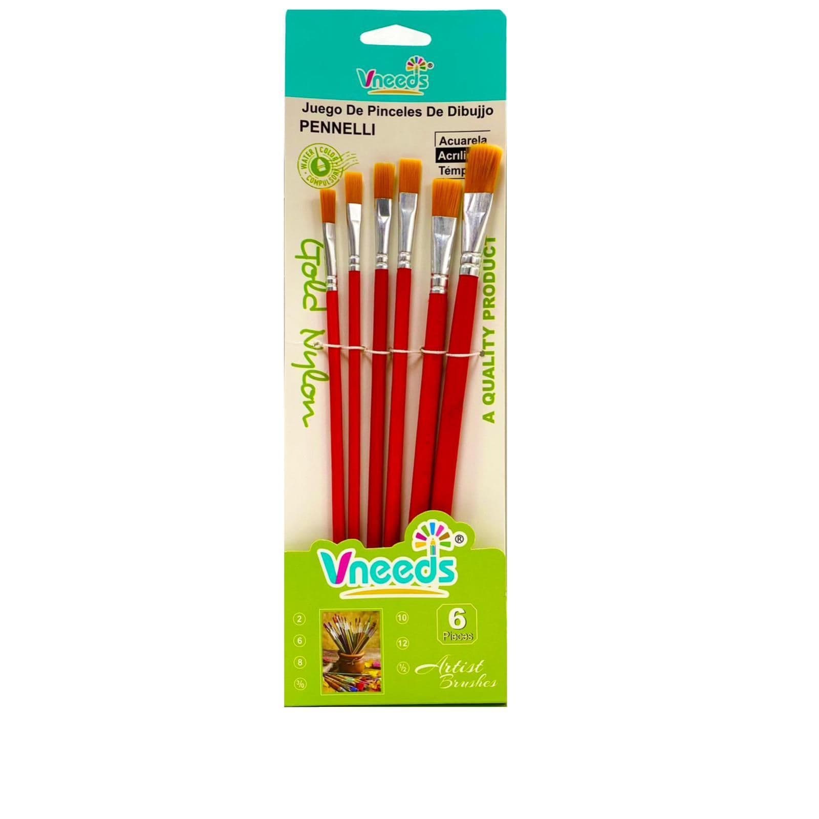 Vneeds Artist Brush 6 Pcs V1603