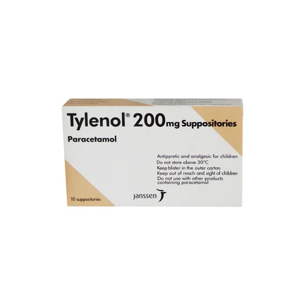 Tylenol 200 Supp 10S