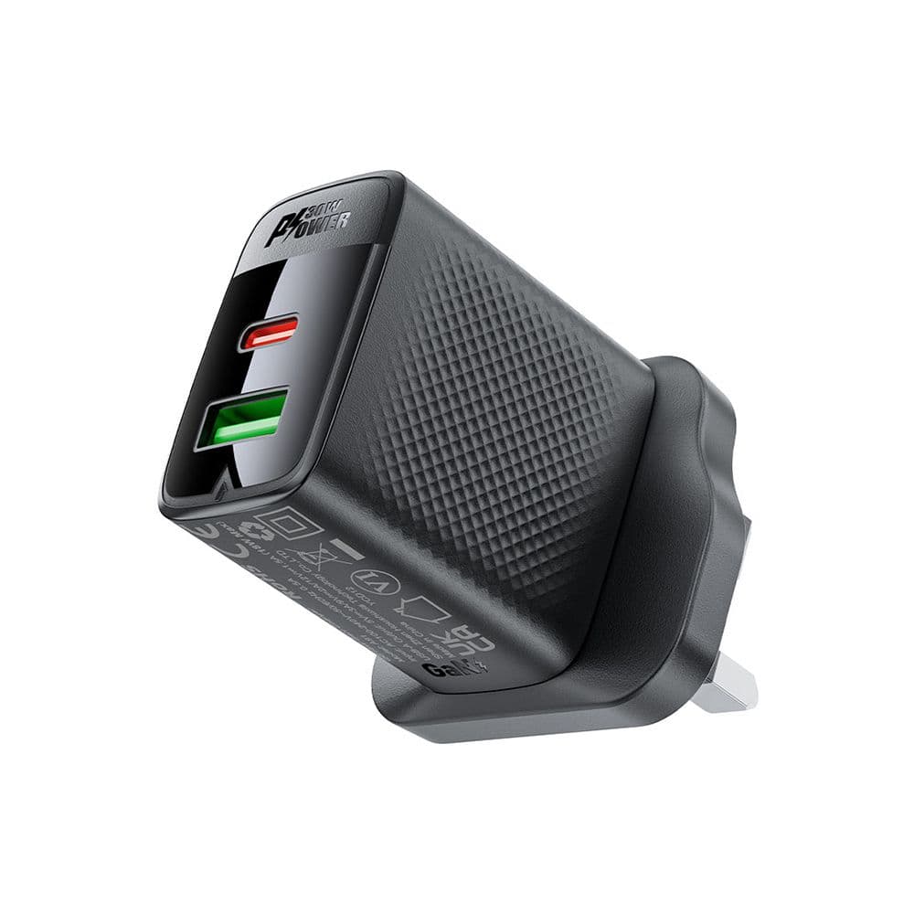 Acefast Fast Charge A99 Pd30W (1Xusb-C + 1Xusb-A)