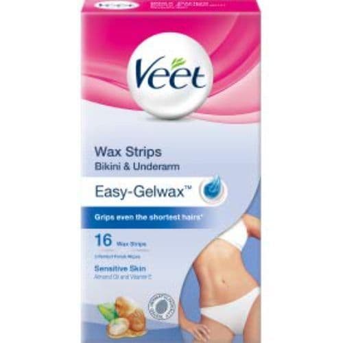 Veet Bikini And Underarm Wax Strips 16'S Strips  16 PC