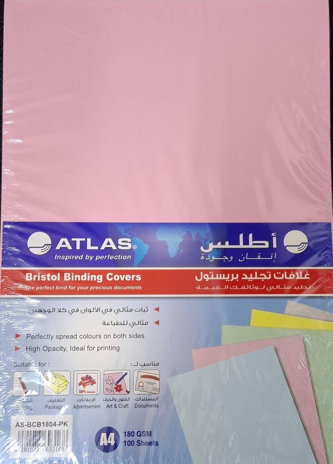 Atlas Bristol Binding Covers A4 100 Sheets