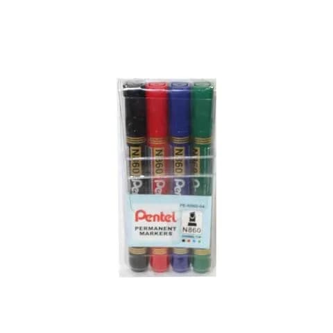 Pentel Marker Permanent Chl 4Pcs