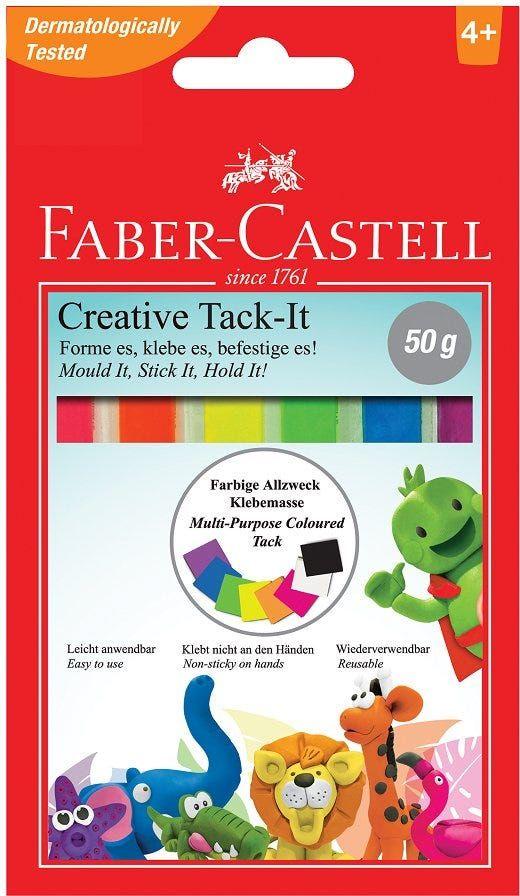 Faber-Castell Adhesive Tack-It Creative 50G Multi Colors