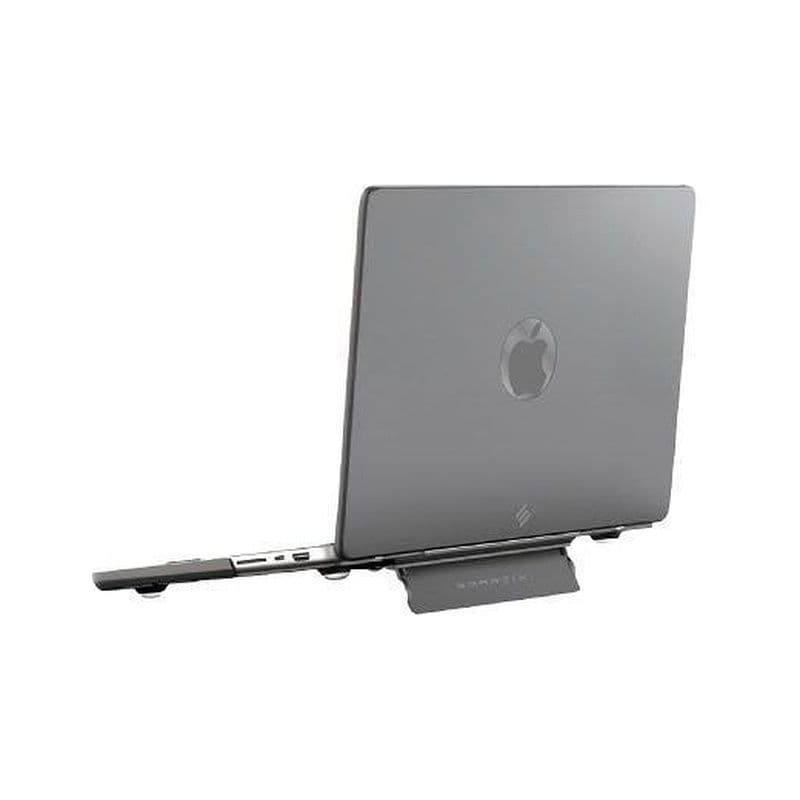 Smartix Premium Matte Transparent Shell With Stand For Macbook Air 15" Black/Asstd