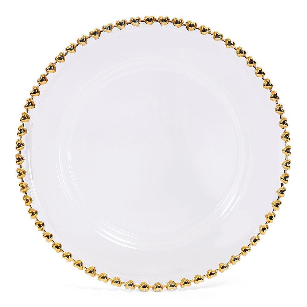 Ivo Flat Plate, Gold & Clear - Medium, 27.5 Cm