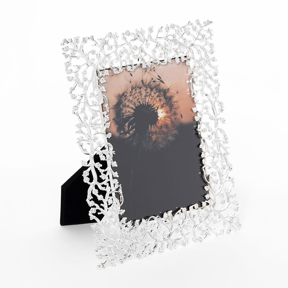 Ethnic Photo Frame, Silver - 21X26 Cm