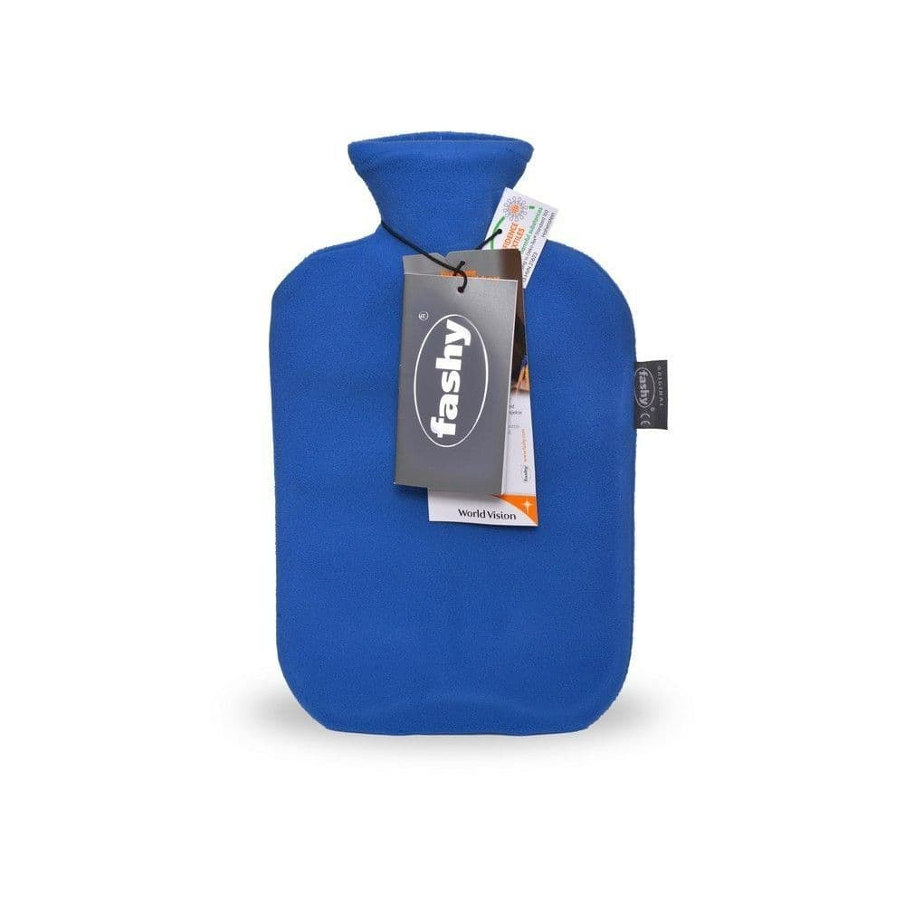 Fashy Hot Water Bag With Fleece Cover Blue Hot Water Bag 1 PC 