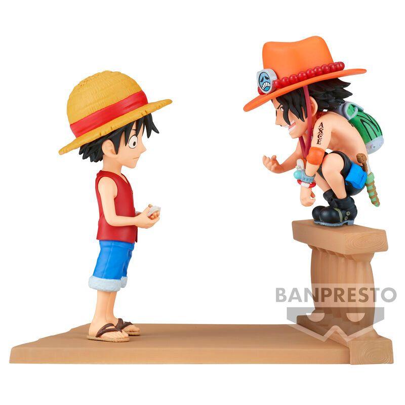 Banpresto One Piece Collectable Log Stories Luffy & Ace Statue