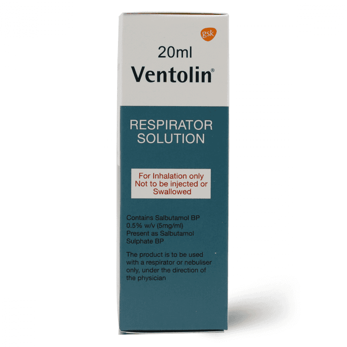 Ventolin Respirator Solution 20 Ml