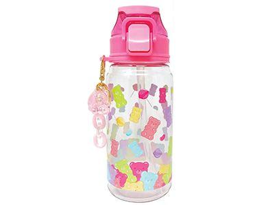 Two-in-1 Spout Water Bottle, Gummy Bear, 21.98 Fl Oz / 650 mL