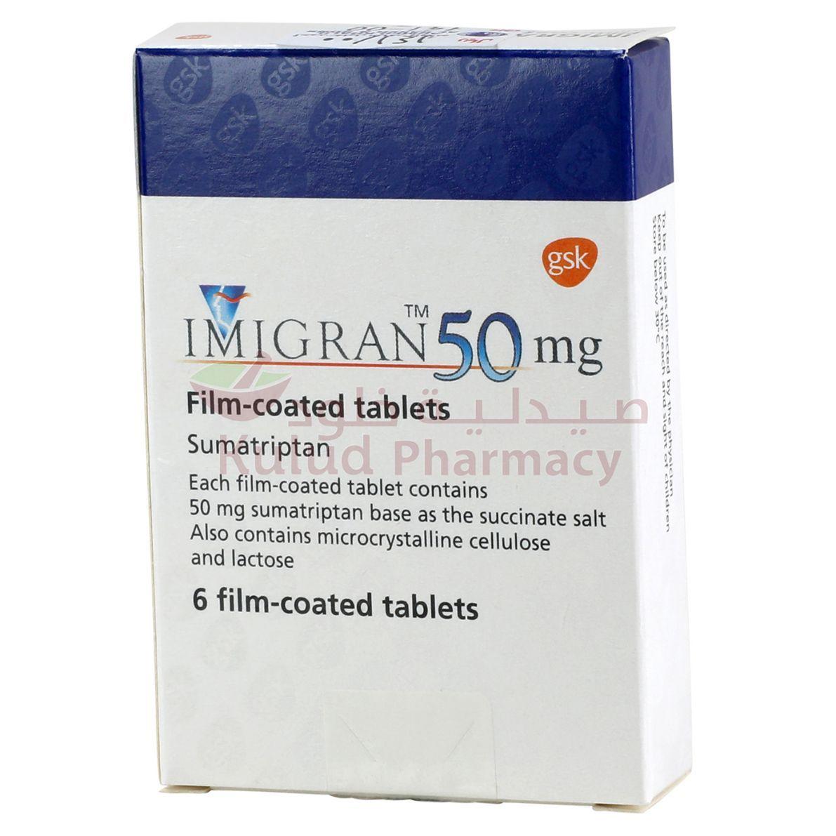 Imigran 50Mg Tab 6'S