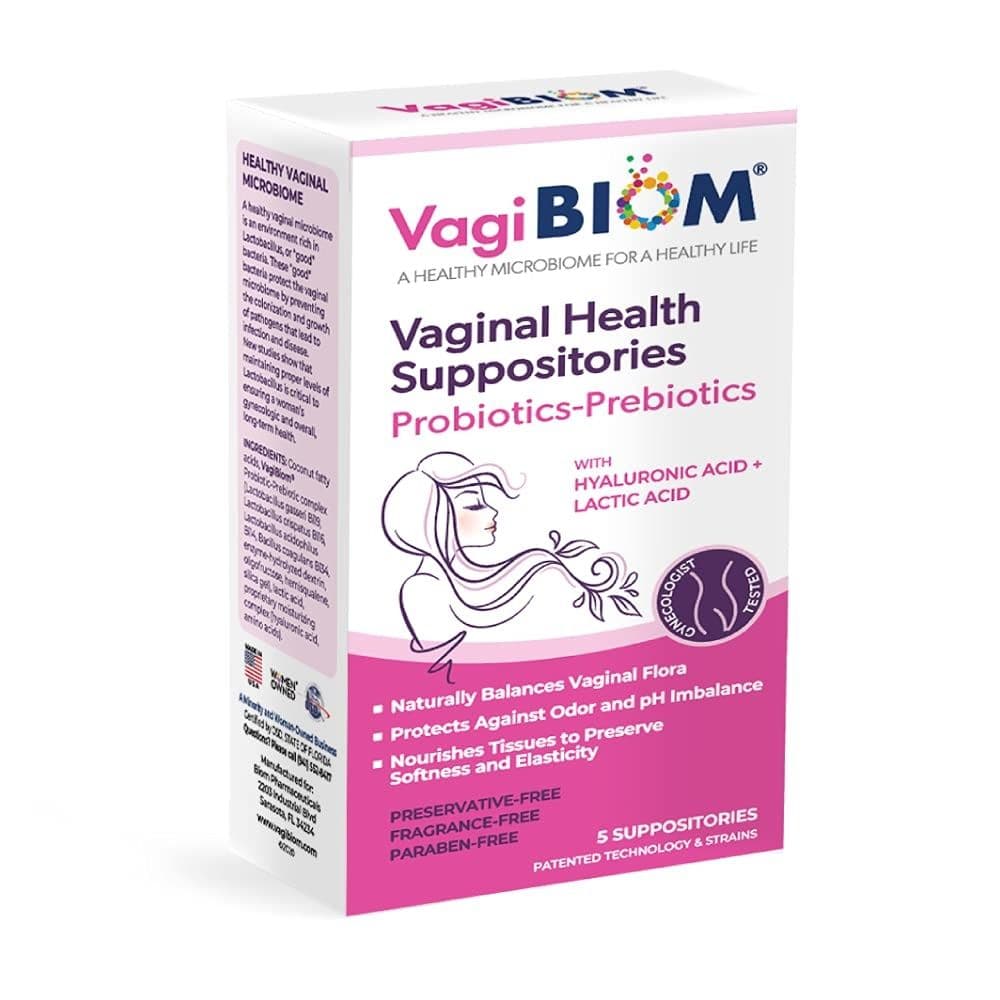 Vagibiom Lactic Acid Hyaluronic Acid+ Probiotics Vag. Supp 5 'S