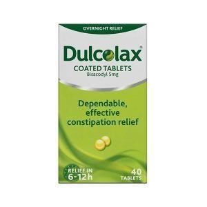 Dulcolax Coated Tablets Constipation Relief In 6-12Hour 40 Tablets