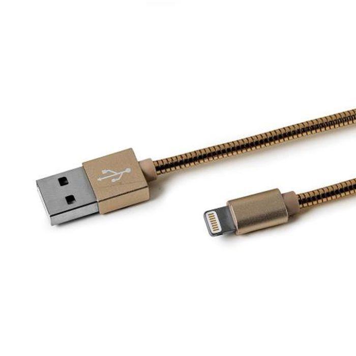 Celly Usblightsnakegd Anti-Tangling Mfi Lightning Color Cable 1M [Usblightsnakegd] Gold