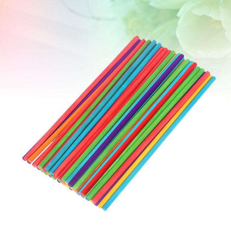 Colorful Round Wooden Sticks Diy Wood Stick For Crafting