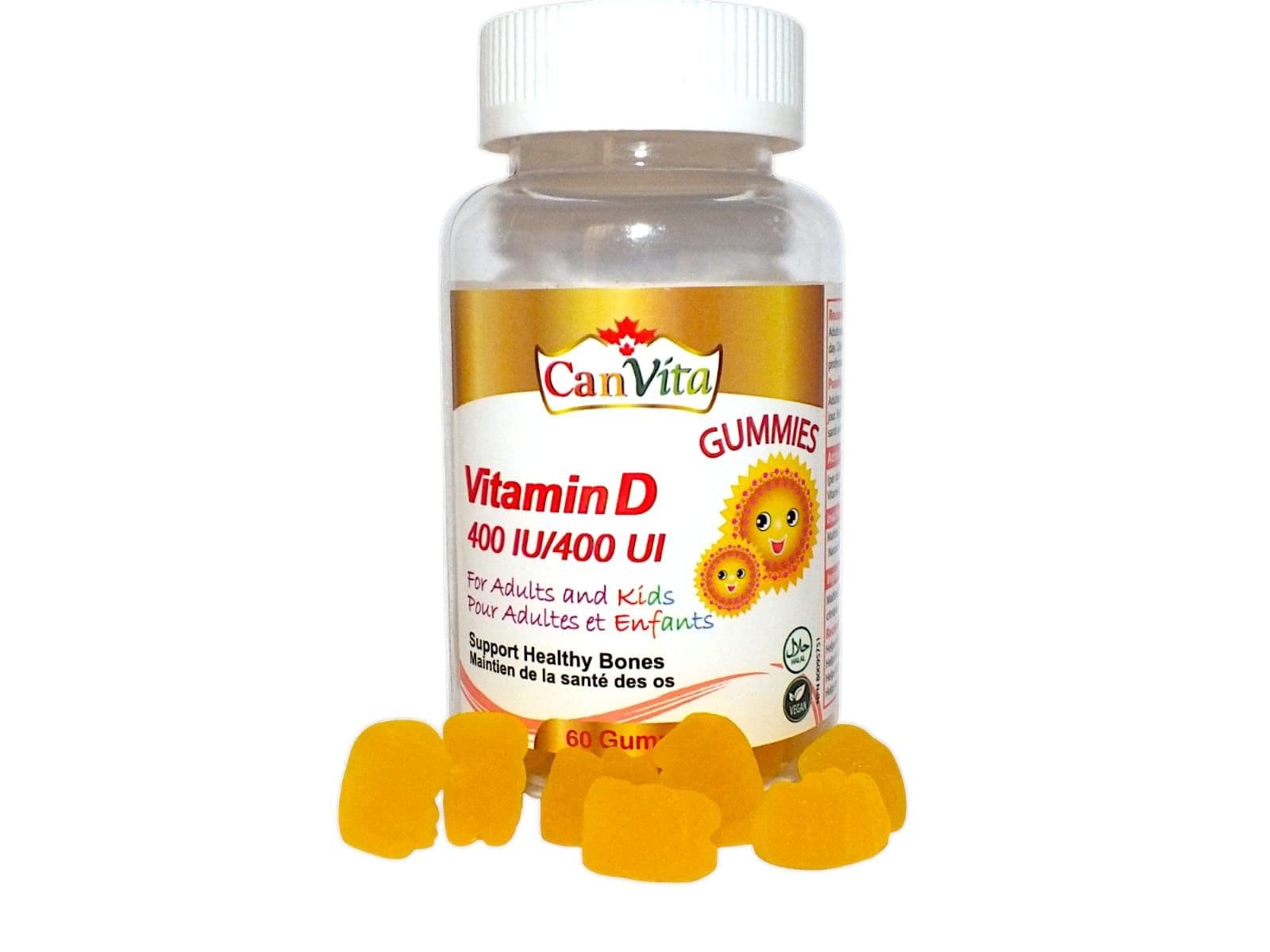 Canvita Gummi Vitamin D 400 Iu For Adults And Kids(Sugar Free)