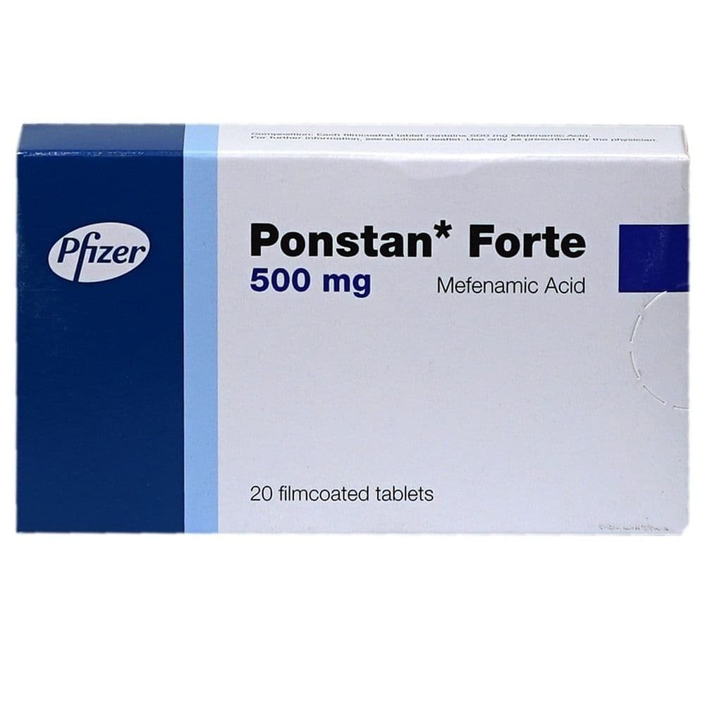 Ponstan Forte 500mg 20 Tablets