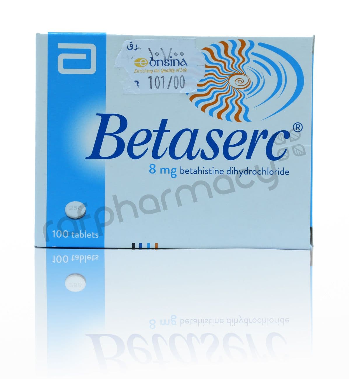 Betaserc 8Mg Tab 100'S