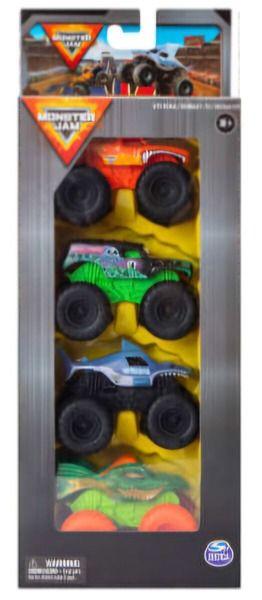 Spin Master Monster Jam 1:72 Truck 4-Pack Value