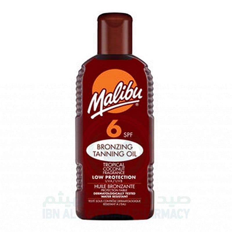 Malibu Spf-6 Bronzing Tanning Oil 200Ml