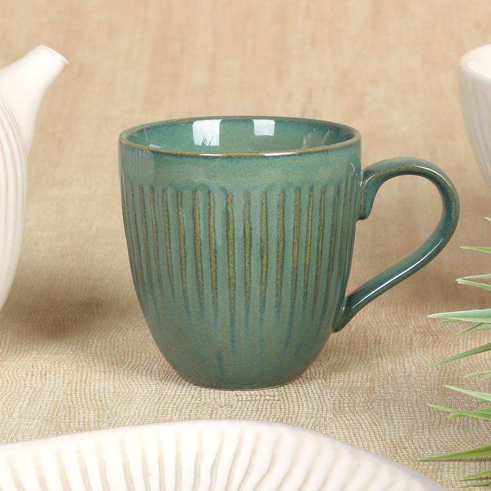 Gallery Porcelain Mug, Green Â€“ 350 Ml