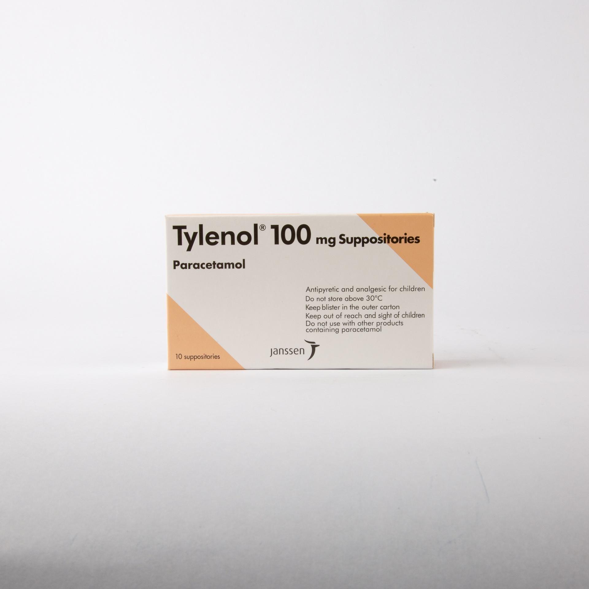 Tylenol 100 Suppository 10'S-