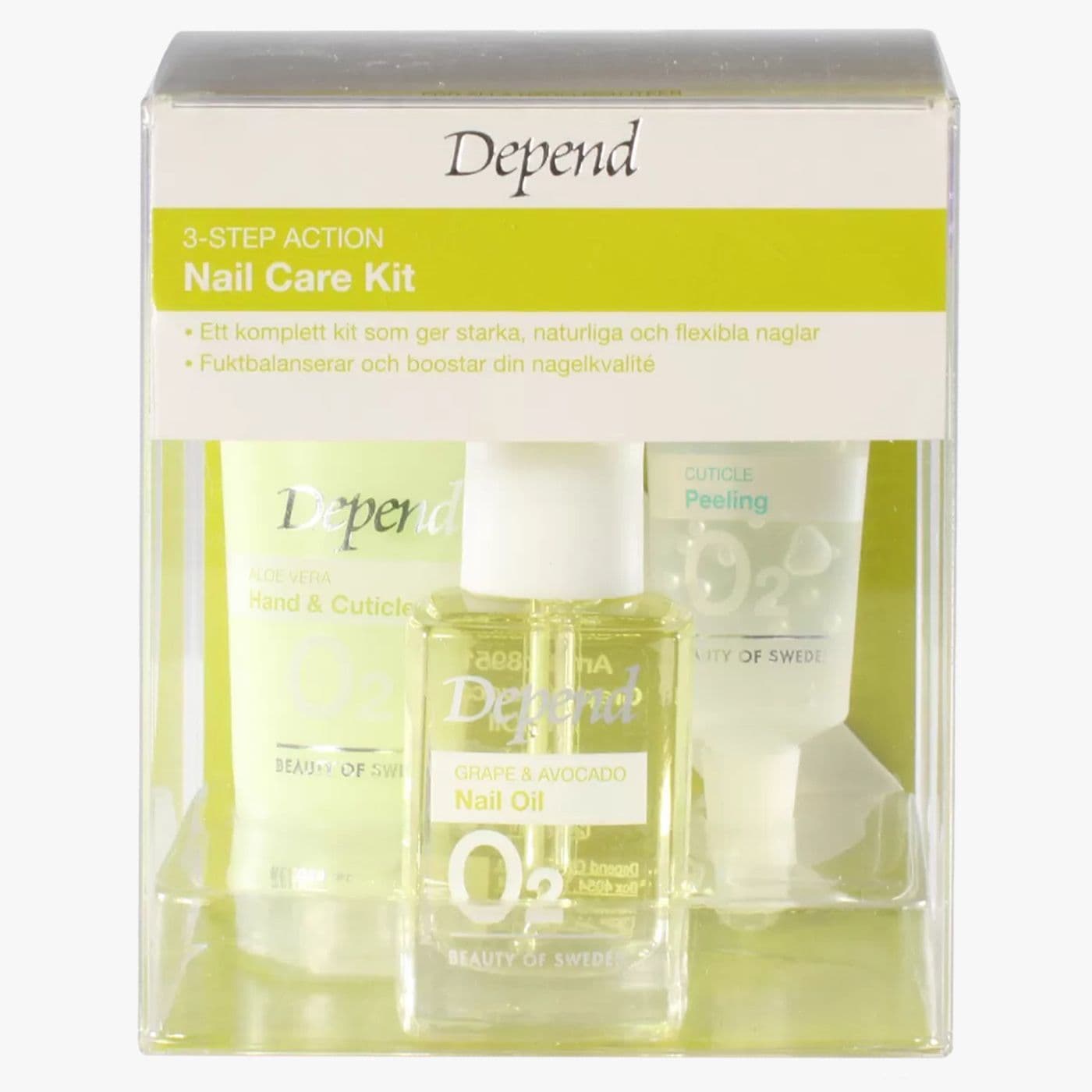 Depend O2 Nailcare 3 Step Action Kick Start  50 GM