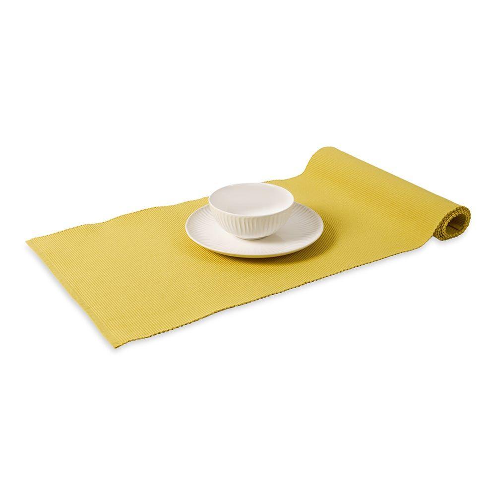 Textura Ribbed Runner, Yellow - 40X180 Cm