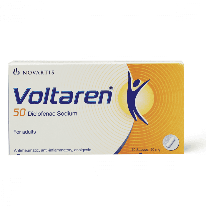 Voltaren 50 Mg Suppositories 10 S