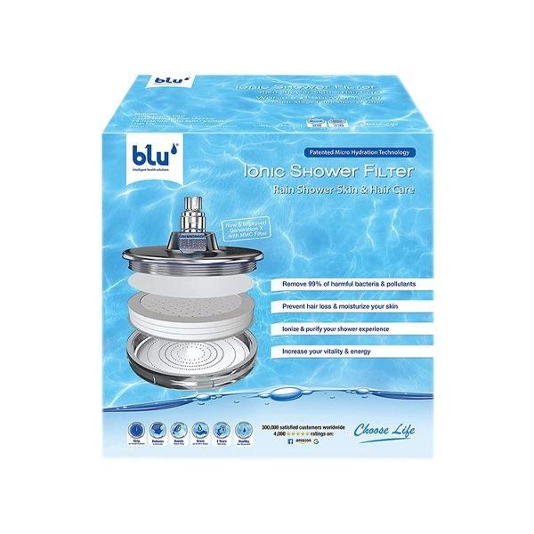 Blu Ionic Shower Filter Rain Shower Wall Mount