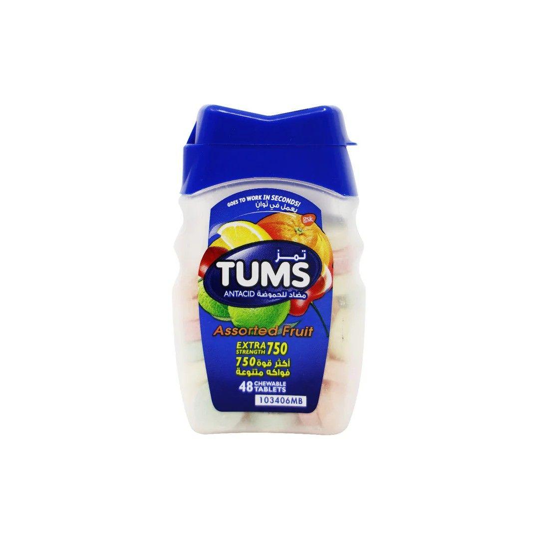 Tums Antacid Fruits Extra 750 Mg Chew  48 Tablets