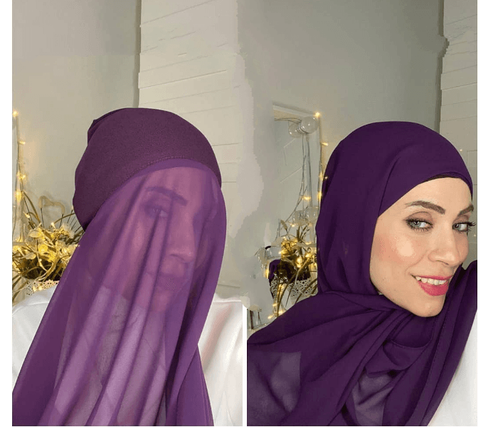 4 Pieces Hijab Cap Headscarf Head Wraps Plain