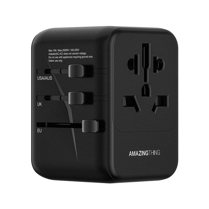 Amazing Thing Explorer Pro Pd35W 5 Ports 2A+3C Travel Charger Black