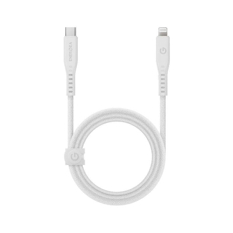 Energea Flow C-L Mfi Cable With Mct 1.5M - White