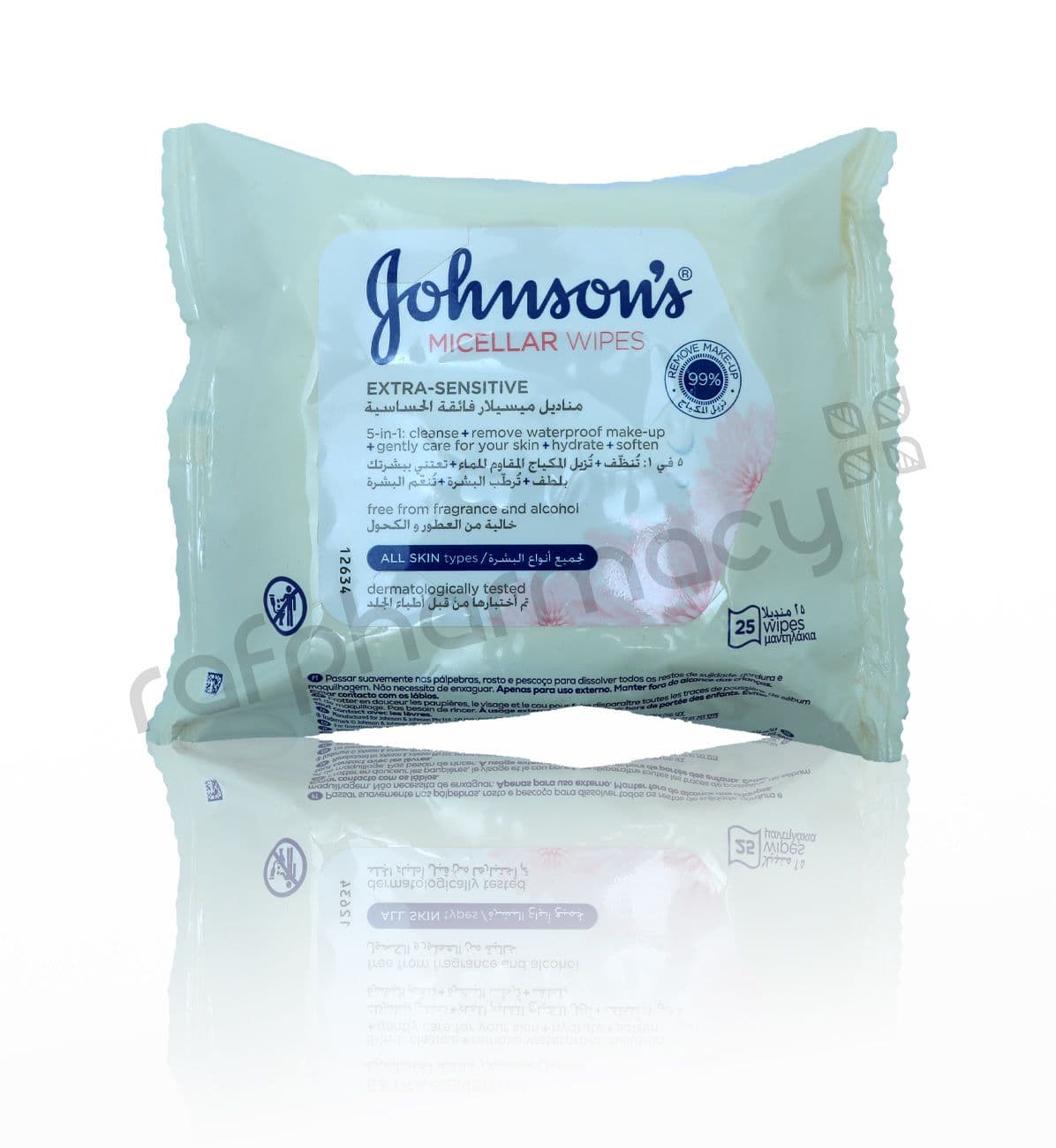 J&J Micellar Facial Wipes All Skin Types 25'S#Jar300