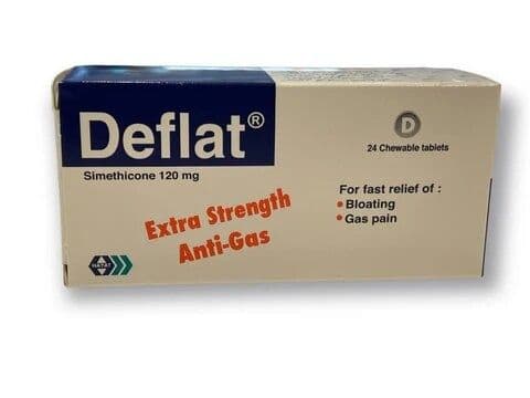 Deflat Chew Tab 120Mg 24'S