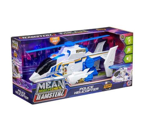 Teamsterz Mean Machines Police Helicopter Light & Sound