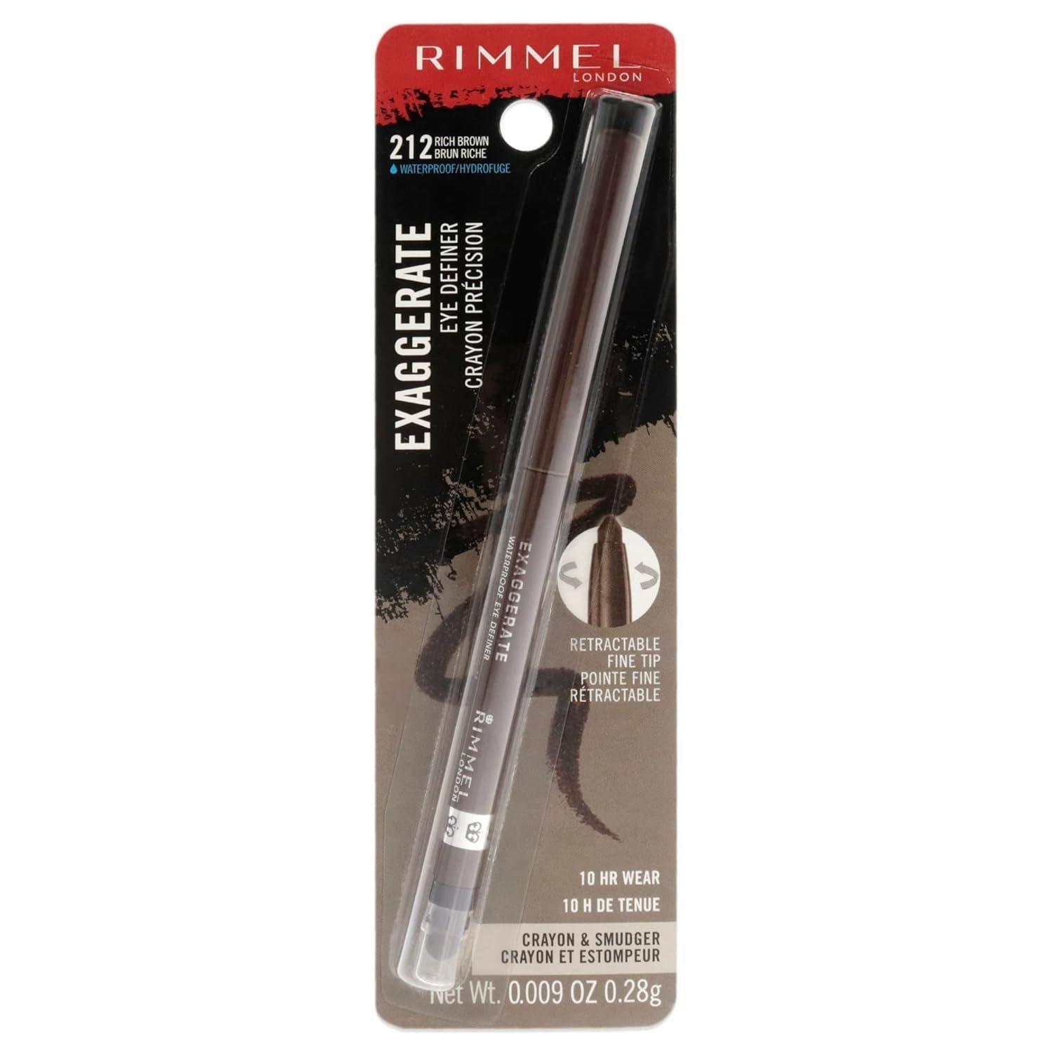 Rimmel London Exaggerate Waterproof Eye Definer 212 Rich Brown