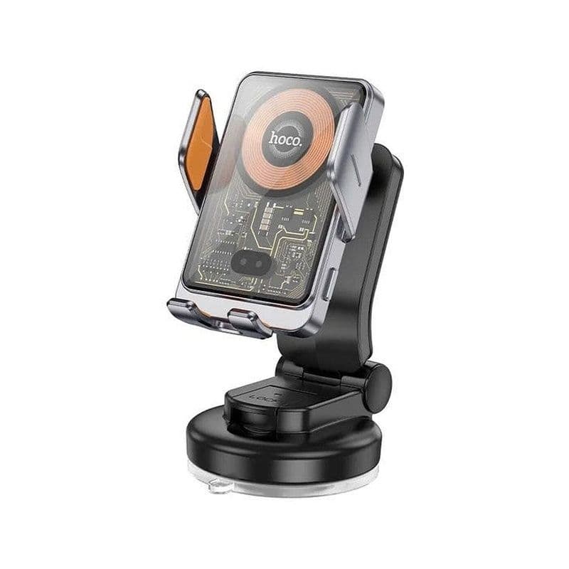 Hoco Hw8 Transparent Discovery Edition Wireless Fast Charging Car Holder(Center Console)