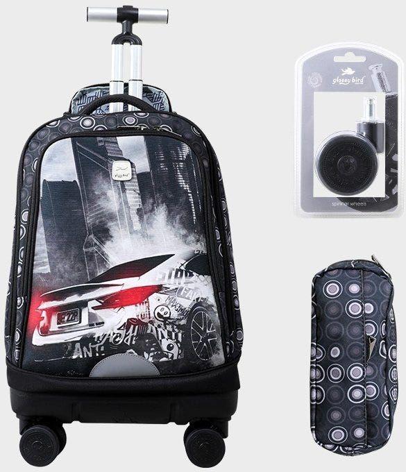 Trolly Backpack With Removable Wheels 19" Gb3937T Assorted Design