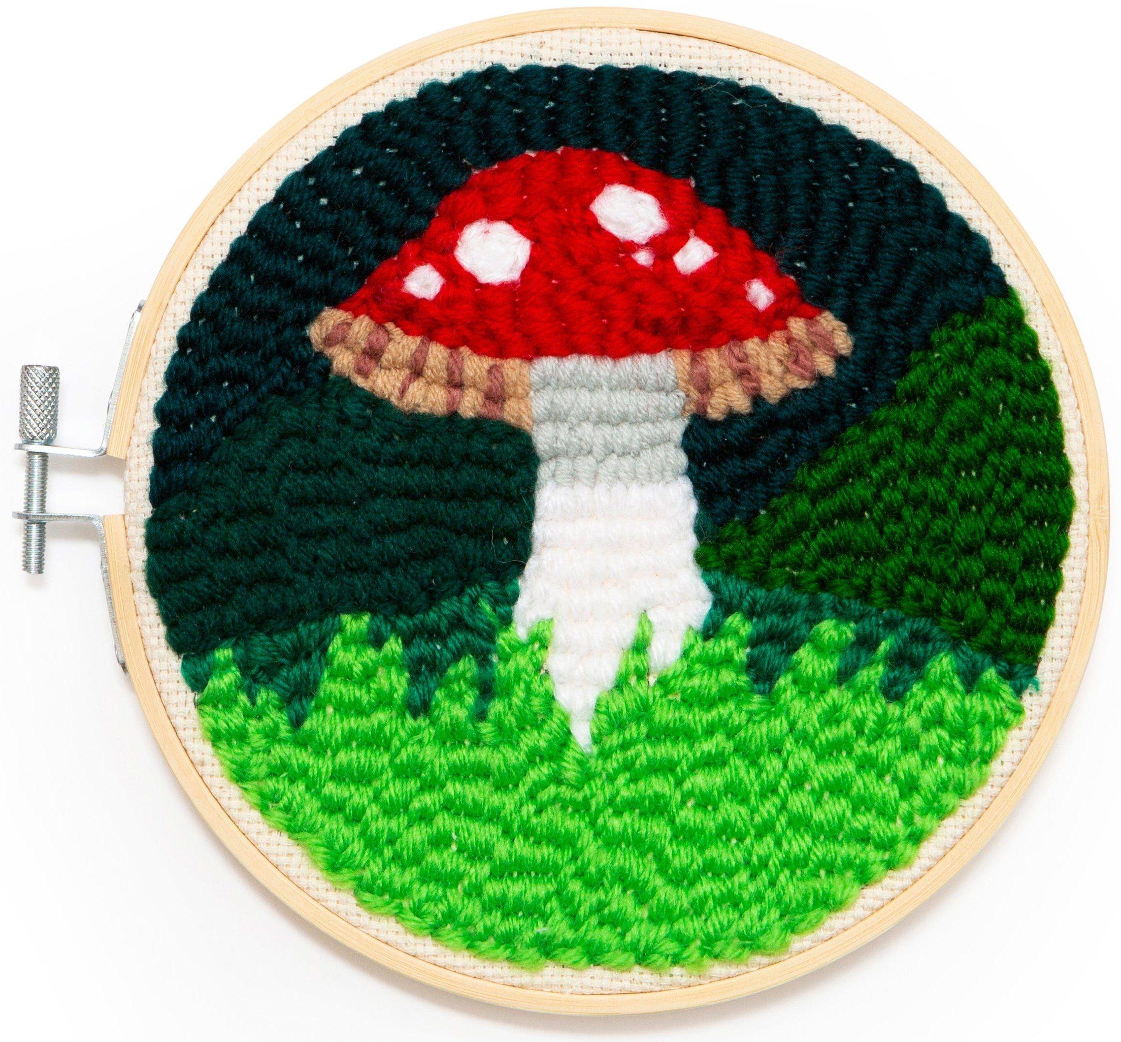 Punch Needle Mushroom