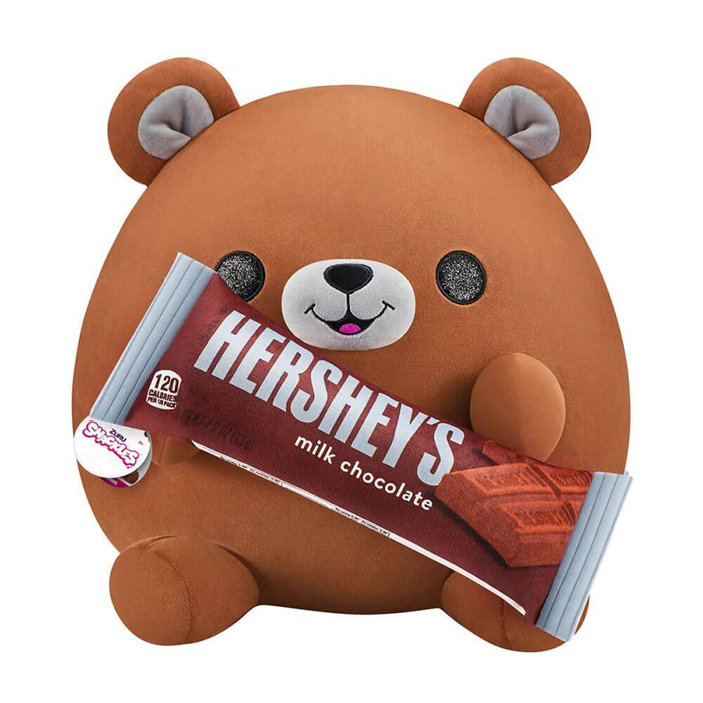 Zuru Snackles Bear Holding Hershey's Milk Chocolate Plush Toy (35 cm)