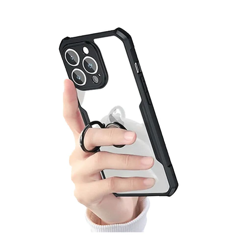 Xundd Iphone 14 Pro Ring Back Case – Black